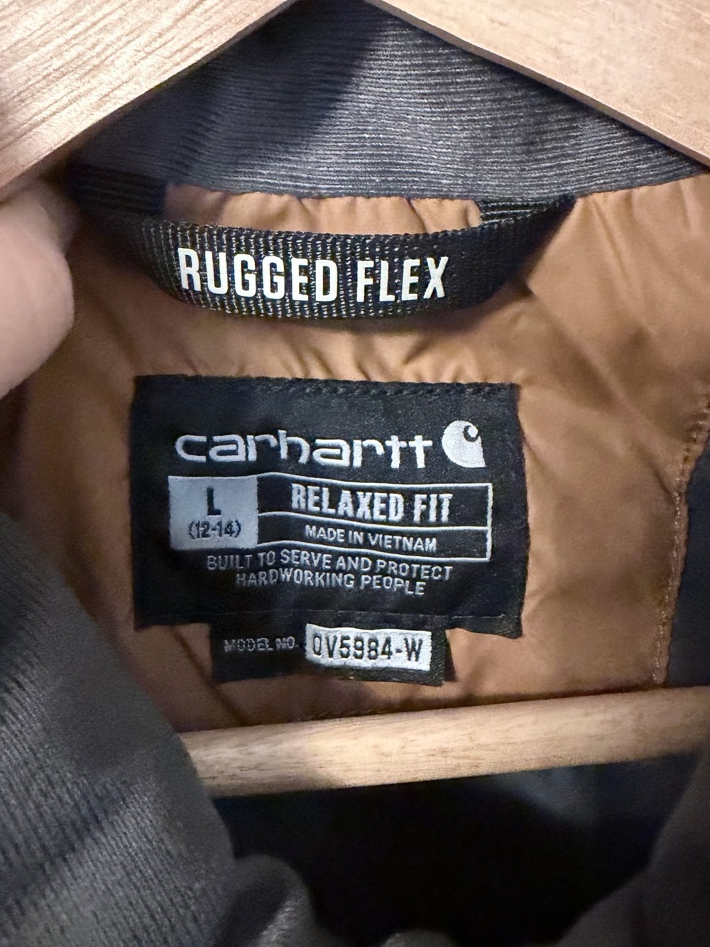 Carhartt Rugged Flex Relaxed Fit Jacket - Brown and Black